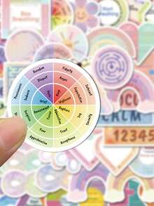SCXXBSW 60pcs Sedative Sensory Stickers Cartoon Graffiti Stickers Decorative Water Cups Notebook Luggage Waterproof Stickers - Multicolor - View 6