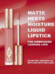 Charlotte Tilbury  Flawless Matte 柔霧液態唇彩 #Pillow Talk Blur 6.8ml/0.22 Oz | 極柔霧面配方，打造噴槍般柔霧效果 | 不乾澀霧面唇彩 | 絲絨般滑順質地，顯色力出色 - Pillow Talk Blur - 查看 4