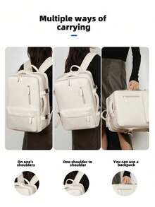 瑞安航空旅行背包，客艙包40x20x25，座椅下客艙包，航空包，女士旅行背包，航空認證休閒背包，戶外行李背包商務週末包，帶擴容，帶 USB 輸出 男式防水旅行背包