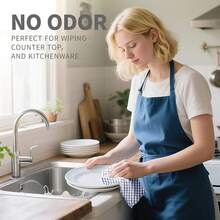 New Oeleky Dish Cloths For Kitchen Washing Dishes, Super Absorbent Dish Rags, Cotton Kitchen Dish Towels Pack Of 8, 12x12 Inches - Mix-2 12x12 吋(8 個裝) - 查看 3