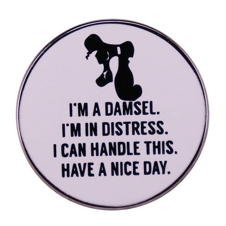 Famous Badge Of A Girl In Trouble - Silver - View 1