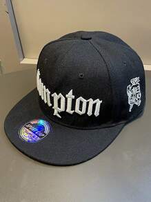 1pc Unisex Casual Streetwear Camo Embroidery Hip Hop Adjustable Wide Brim Flat Top Baseball Cap, Suitable For Men And Women, Spring/Summer/Autumn, Streetstyle, Sun-Shading Outdoor Sports Hat