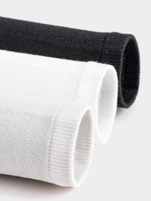 Balabala Children's Socks Summer Mesh Kids' Ankle Socks Boys Girls Elastic Pack Of Three - White Grey Tone - View 3