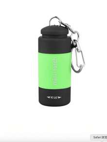 1pc Mini Keychain LED Flashlight, Portable Rechargeable Multi-Function Outdoor Flashlight With Clip, Suitable For Hiking, Camping, Fishing, Running And Other Emergency Lighting, Camping Accessory - Multicolor - View 13