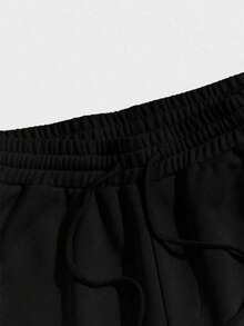 Men's Eagle Print Casual Daily Wear Short Sleeve T-Shirt And Pants Set - Grey - View 4