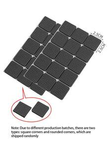 30pcs Anti-Noise Chair Leg Protectors, Non-Slip Furniture Pads For Dining Chairs And Tables, With Metal Finish Type - Other Types For Quiet Home Environment