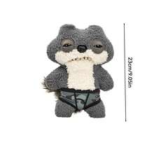 ZURU monstruo feo y divertido de 9" - Budgie  Ardilla Esquemática - Gris