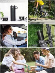 500ml Single Wall Vacuum Insulated Tumbler Set, Includes 3 Lids, Keeps Drinks Hot/Cold, Ideal Gift For Coffee, Tea, Milk, Water