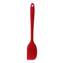 1 pieza Espátula de silicona para hornear y untar a alta temperatura, raspador de tartas y crema integrado, resistente - Multicolor - Ver 18