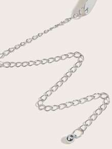 1pc Women's High-End Metallic Waist Belt, Suitable For Daily Matching, Festivals, Parties, Weddings And Gatherings