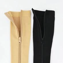 1/2 Double Inner Zipper Compression Socks, 20-30 MmHg Women's And Men's Long Socks With Zipper, Closed Toe Zipper Compression Socks, Suitable For Women And Men - Multicolor - View 3