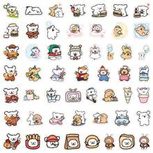 105pcs Simple Line Drawing Puppy Decorative Stickers, Cute & Fun Style, Applicable For Laptop DIY, School Season