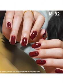 XEIJAYI 6支装 15毫升 红色系列指甲油 半永久混合凝胶指甲油 封层 可卸UV LED美甲凝胶 新年美甲 - 彩色 - 查看 6