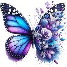 1 cái/2 cái/3 cái [Nghệ thuật chạm khắc] Miếng dán chuyển nhiệt hình bướm nhiều màu - Tự làm, ủi, có thể giặt được, thiết kế nhiều màu, thích hợp cho áo phông, áo hoodie, đệm, quần jean, túi xách, v.v. - Nhiều màu - Xem 2