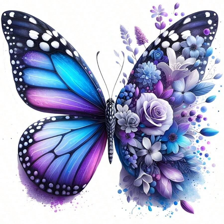 1 cái/2 cái/3 cái [Nghệ thuật chạm khắc] Miếng dán chuyển nhiệt hình bướm nhiều màu - Tự làm, ủi, có thể giặt được, thiết kế nhiều màu, thích hợp cho áo phông, áo hoodie, đệm, quần jean, túi xách, v.v.