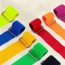 2/3/4/5/6pcs Adjustable Elastic Leg Bands - Durable Elastic Straps Suitable For Young People And Adults, Ideal For Outdoor Activities, Team Building Events, Family Sports Competitions, Equipped With Elastic Hooks, Perfect For Christmas And Easter. - Multicolor - View 9