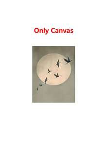 1/3 件极简主义自然墙面艺术海报，现代风格墙面艺术，鸟类在天体周围飞行的插图，宁静而美观的帆布艺术品墙面装饰，非常适合客厅、卧室、办公室、家居装饰，无框/有框 - 彩色 - 查看 17