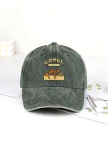 MLFO Mũ lưỡi trai in họa tiết lạc đà, kiểu dáng cổ điển tối giản, mềm mại, thoáng khí, có thể gấp gọn, phù hợp cho công việc và sinh hoạt hàng ngày, kích thước có thể điều chỉnh. - 67 cây cọ - Xem 9