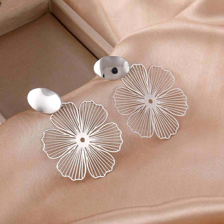 2 szt. przesadne czarne kolczyki z klipsem, unikatowy metalowy styl, kolczyki bez przekłuć dla kobiet, odpowiednie na ślub, do codziennego noszenia