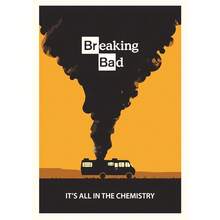 1 件/3 件墙面艺术海报可选框架流行绝命毒师电视剧高清海报和印刷品人物帆布画墙面艺术画复古客厅家居装饰壁画 - 彩色 - 查看 49