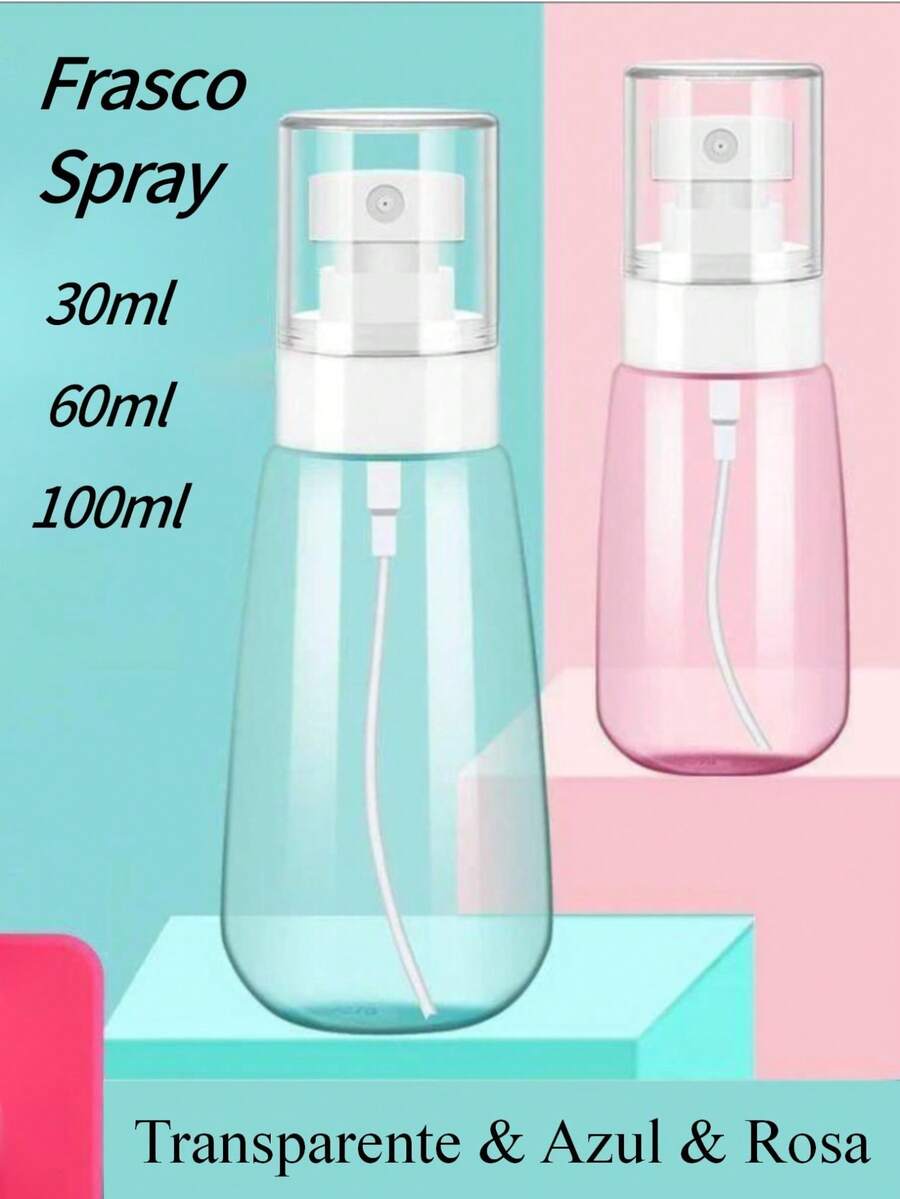 30/60/100ml Refillable Moisturizing Liquid Spray Bottle Portable For Travel - Clear - View 1