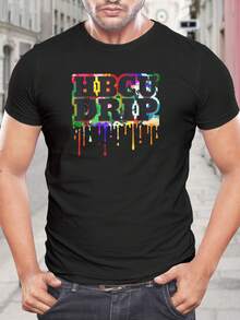 Camiseta HBCU Drip para hombre - Ropa colorida de HBCU, camiseta gráfica con orgullo universitario, ropa urbana, camiseta del Mes de la Historia Negra, moda, camisetas de moda, regalo para marido - Negro - Ver 1