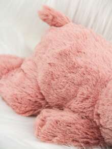 1个粉色河马毛绒玩偶，触感柔软的毛绒抱枕，可爱的毛绒玩偶，适合儿童和成人，蓬松的野生动物毛绒抱枕，床头装饰，毛绒玩偶，送给亲朋好友的礼物 - 粉色 - 查看 5