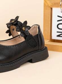 Zapatos de princesa cómodos con decoración de flor linda y elegante para niños, para primavera/otoño