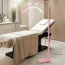23'' LED Floor Light, Half Moon Lamp For Lash Extension, Lighting For Beauty, Skincare, Lashes, Eyebrows, Filming Content Creation-Modern-Christmas Gift/Present For Lover/ Her/ Girlfriend/Mother/Women/Wife - Pink - View 1