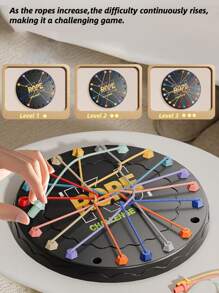 Twisted Rope Puzzle Game Rope Knots,Brain Teaser Fine Motor Skills String Solution Central Lacing,Untangle Stack Puzzle Sorting Board Game