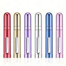 1pc/7pcs 12ml Portable Mini Perfume Atomizer, Iempty Pocket Cologne Spray, Glass Inner Layer And Aluminum Shell Back To School - Multicolor - View 1