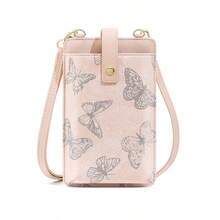 Cute Crossbody Purse Cell Phone Bags For Women - Leather Cellphone Wallet Purse With Adjustable Shoulder Rope, Lightweight Shoulder Handbags Wallet - 棕色 - 查看 1