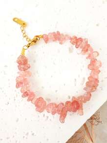 1pc Colorful Women's Natural Stone Bracelet