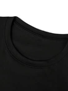 200g Pure Cotton T-Shirt 2025 Summer Ladies New Short Sleeve Pure Cotton Holiday Pattern Short Sleeve Round Neck Couple Wear Small Shirt Tops