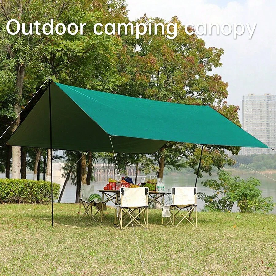9sqm Outdoor Large Tent, Oversized Sun Shelter, Camping Canopy, Multi-Person, Weather-Resistant, Not Suitable For Windy Conditions - Multicolor - View 1