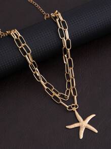 1pc Minimalist Gold Pendant Necklace, Multiple Styles Available