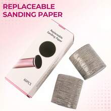 60/120片装去茧垫替换装 - 80目和180目粗细砂带，适用于电动磨脚器和修脚机 - 去除足部、脚跟和脚趾的死皮和硬皮 - 男女居家修脚必备 - 彩色 - 查看 5