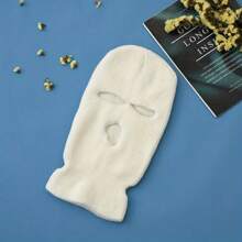 3 Holes Ski Warm Hat Unisex Motorcycle Cycling Skiing Breathable Cap Balaclava Full Face Mask Outdoor Windproof Knit Winter Hat