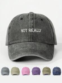 1 chiếc mũ bóng chày thêu "Tôi thực sự chỉ là một cô gái" dành cho nữ, mũ chống nắng ngoài trời có thể điều chỉnh cho kỳ nghỉ du lịch bãi biển mùa xuân thu, mũ phong cách Y2k dành cho cả nam và nữ - mũ bóng chày - Xem 15