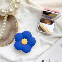 Flower Phone Stand | Waterproof PVC|, Multiple Color Flower Designs, Retractable Ring Stand With Makeup Mirror |, Multiple Cream Colors, A Phone Stand That Combines Fashion And Practicality Compatible With IPhone, Android Phone, Gift For Birthday, Family, Friends Push-Pull Phone Grip, Phone Holder, Phone Accessories - Multicolor - View 13