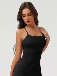 Sodalemon Women Cross Back Sleeveless Sport Training Run Padded High Support Outdoor Yoga Tank Top