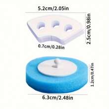 1 Set Disposable Toilet Brush Accessories, Strong Stain Removal + Long-Lasting Fragrance, Disposable Toilet Brush Head, Bathroom Supplies