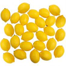 Artificial Lemons Artificial Fruits Fake Lemons Lifelike Lemonade Simulation Party Kitchen Table Summer Decorations Vase Filler Photographic Props (Yellow Lemons)