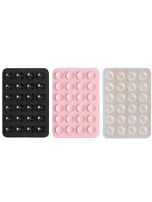 3/4个装硅胶粘性手机支架，防滑硅胶粘性手机支架，手机壳支架，免提手机配件，自拍和视频支架，1/2/5/10/50/100个装，多功能手机配件，适用于所有型号 - 彩色 - 查看 14