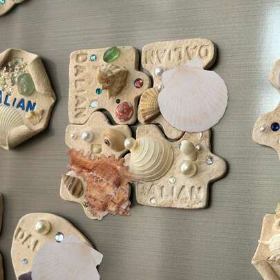 8PCS Starfish Seashells For Crafts, Mixed Large Starfish Hawaiian Scallop Shell Sea Conch Fish Tank Ornaments For Beach Theme Party Painting DIY Home Wedding Decorations