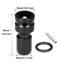 Electric Wrench Converter Head Hexagonal 1/2 To 1/4 Converter Wrench Impact Socket Adapter Electric Accessories