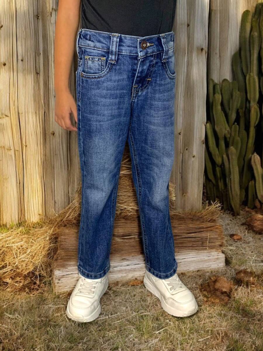 CHUEKITOS. Baby Boys Denim - Dark Wash - View 1