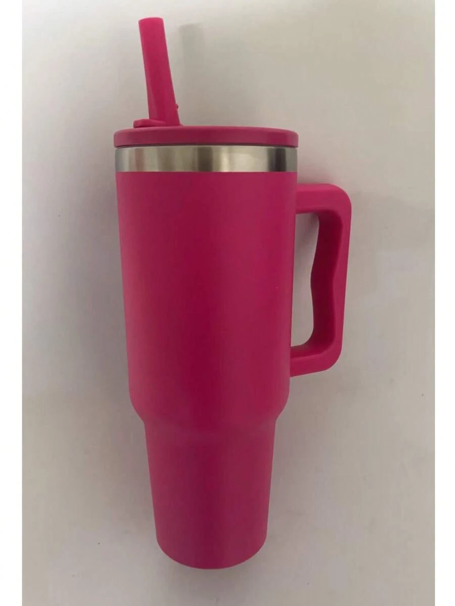 1200ml Thermal Cup With Open And Close Spout Immediate Shipping New Model - Hot Pink - View 1