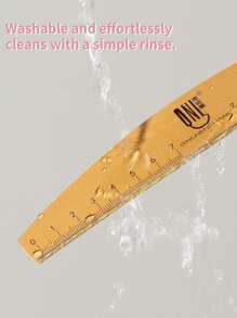 RS NAIL Limapias de uñas RSNAIL con grano 100/180, lavable, resistente al desgaste, doble cara con escala de regla y plantillas para dar forma a las uñas. Limas de uñas y archivos de pulido adecuados para principiantes en arte de uñas y salones de manicura