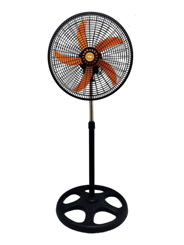 Ventilador De Pedestal | 18 Pulgadas | 70 W | 3 Velocidades | 5 Aspas Aerodinamicas | Amplia Oscilacion |Naranja|